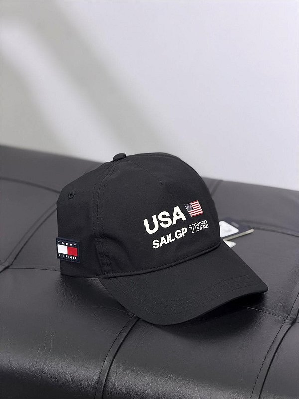Bone tommy hilfiger US SAILGP SOFT 6 PANEL preto
