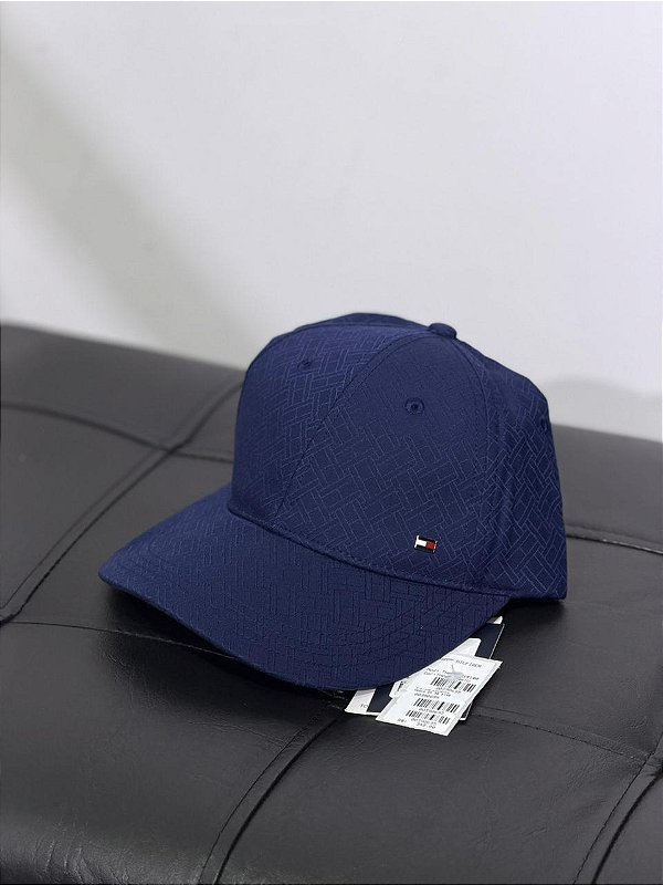 Bone tommy hilfiger Monograma - azul marinho