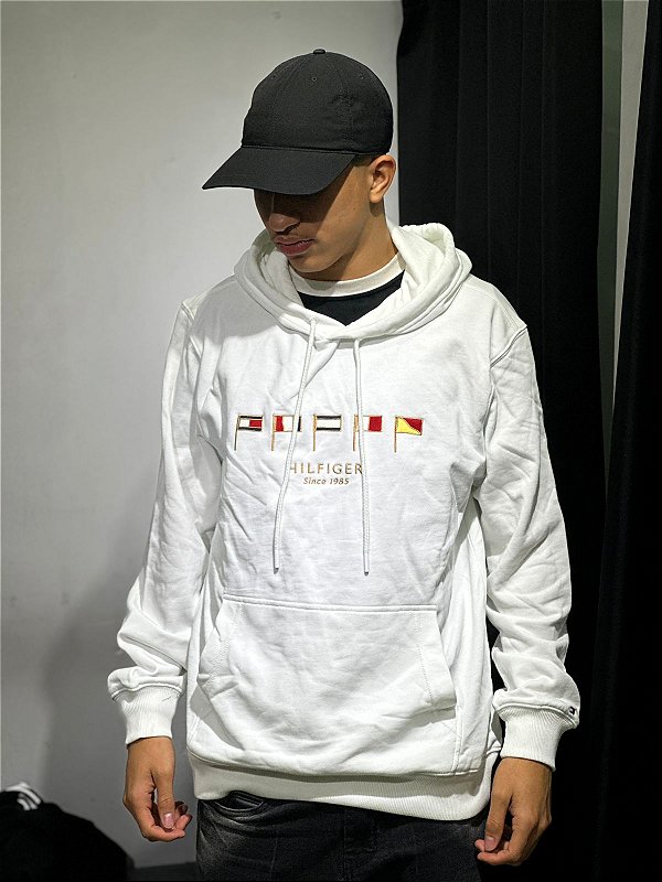 Moletom tommy hilfiger bandeirinha
