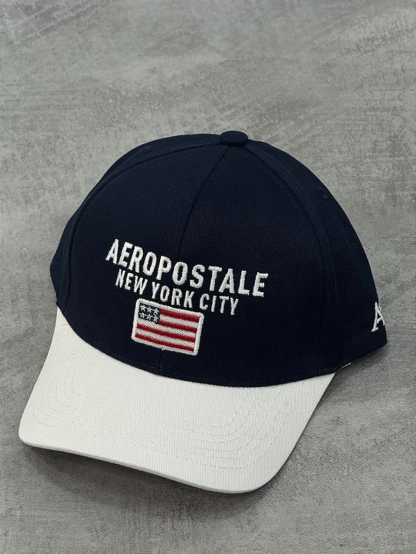 BONÉ AEROPOSTALE A87 NEW YORK CITY- AZUL E BRANCO