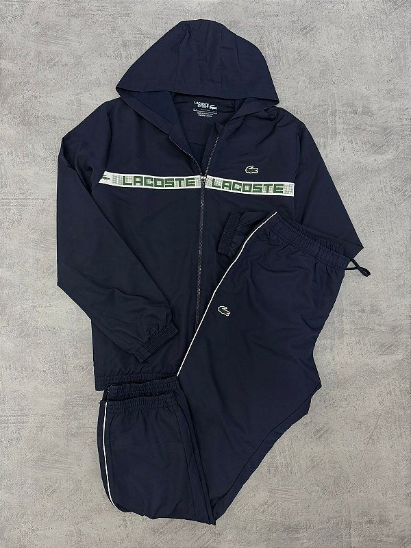 CONJUNTO LACOSTE SPORT FAIXA LETREIRO AZUL MARINHO- FA13487-R7-1334