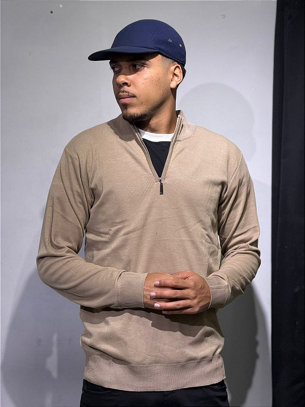 Sueter Half zip bege claro (FINO)