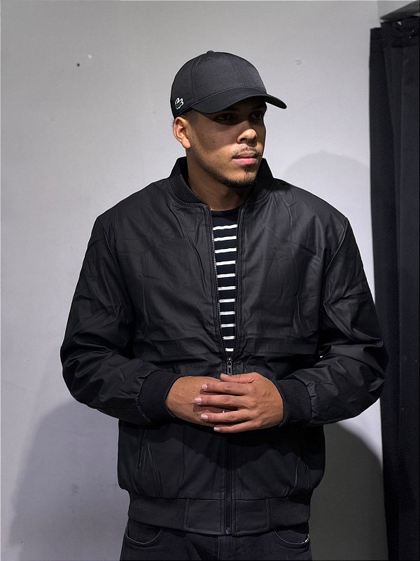 JAQUETA DE COURO PADRAO ZARA (PRETO)