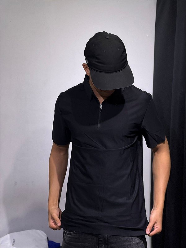 Camisa Polo Tech- Preta