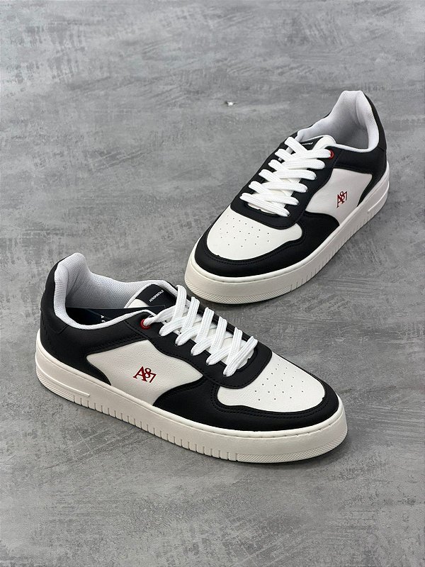 TENIS MASCULINO COVERLINE BRANCO/PRETO REF 8493477-2