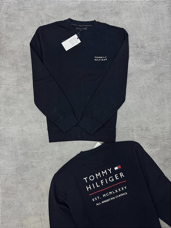 Moletom tommy hilfiger BRAND LOVE EMBRO STACK SWEATSHRT