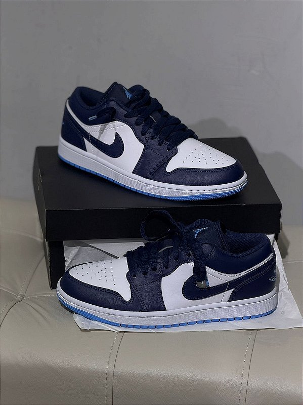 AIR JORDAN 1 LOW-blue white