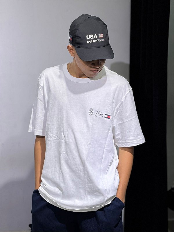 Camiseta tommy hilfiger branco - MWOMW40011-YBR
