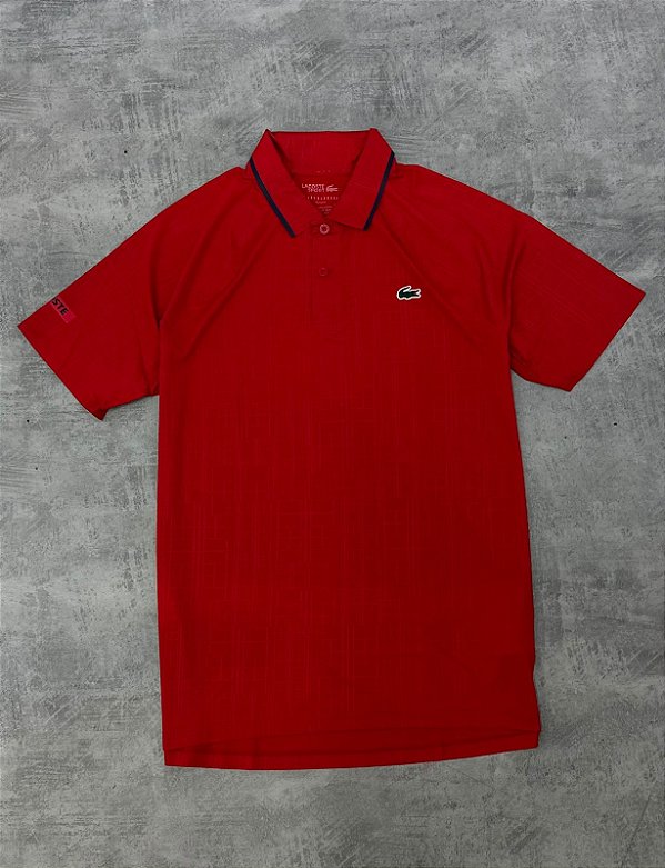 POLO LACOSTE SPORT DJOKOVIC- VERMELHA