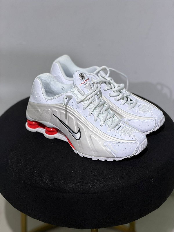 Tenis nike Shox R4 White\Phatom metalic