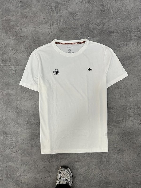 Camista lacoste TH8309 ronland garros  paris 2026 branca