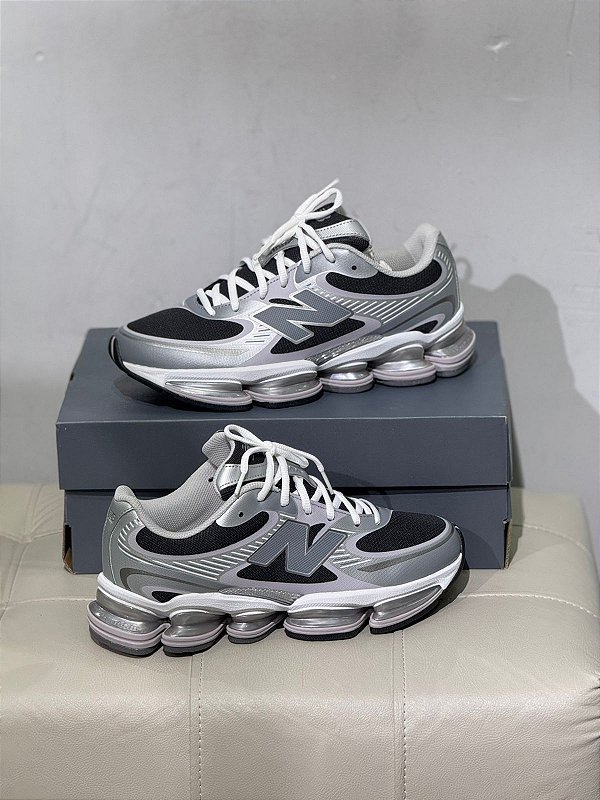 Tenis New balance 2000 Abzorb Unissex - cinza e branco