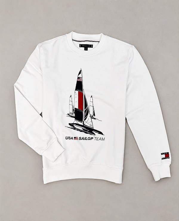 Moletom Tommy hilfiger gola careca USA