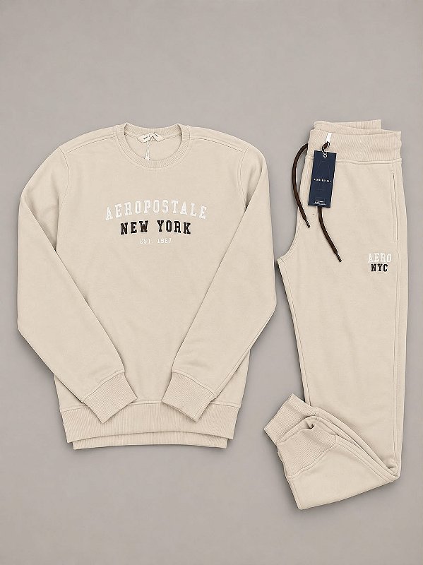 CONJUNTO AEROPOSTALE NEW YORK- BEGE