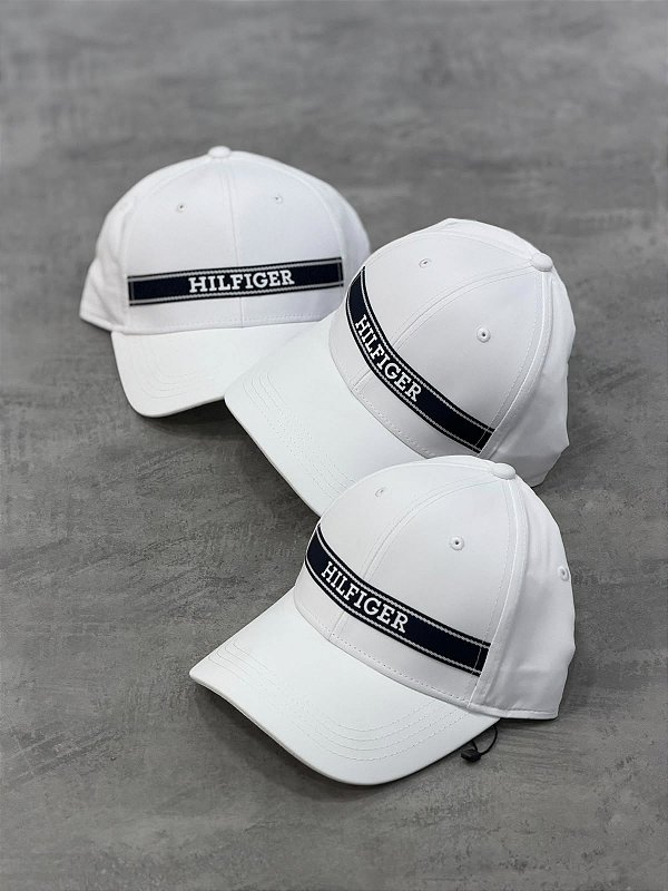 Bone tommy hilfiger Sport faixa azul marinho
