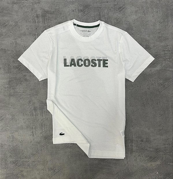 Camisecta lacoste ultra dry branca TH217-23-737