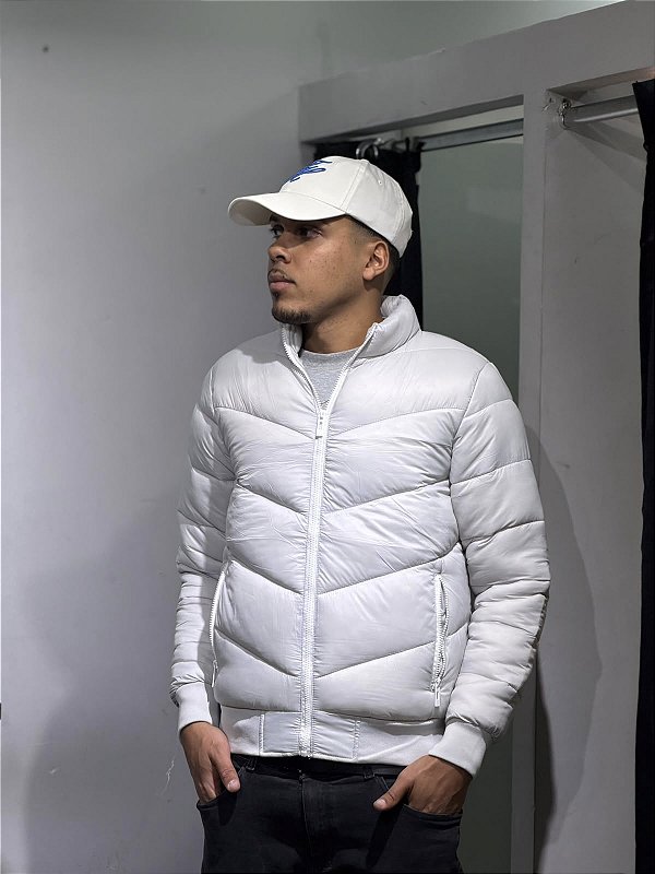 Jaqueta puffer cinza jc1