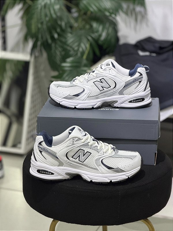 TENIS NEW BALANCE 530 - BCO+MARINHO