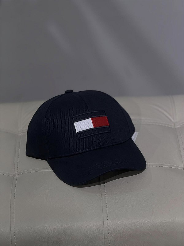 Bone tommy hilfiger BIG FLAG - azul marinho
