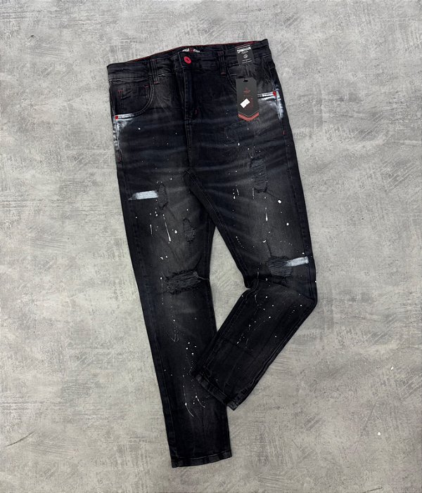 CALÇA JEANS LIMINAR RESPINGO DE TINTA -1120