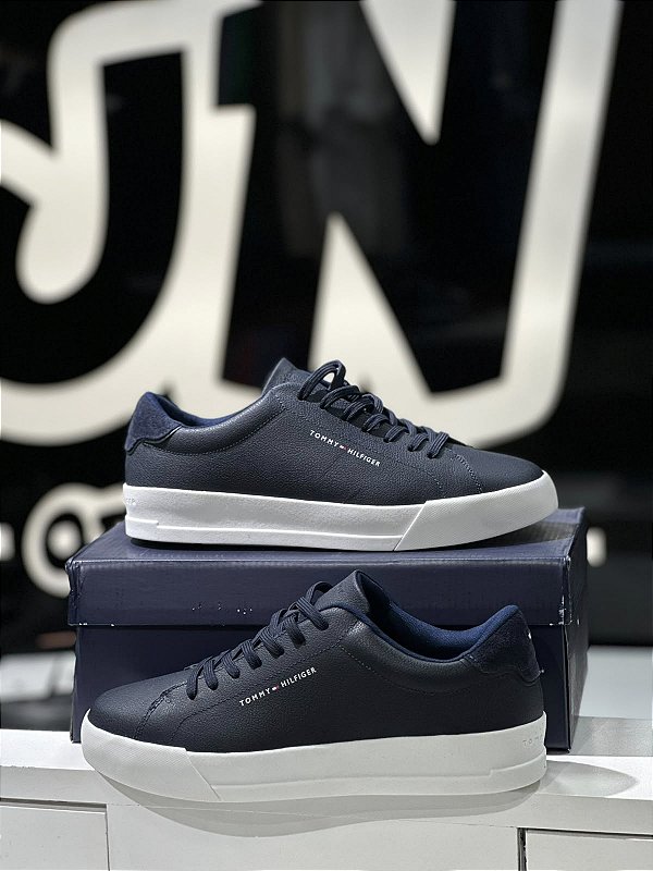Tenis tommy hilfiger TH COURT LTH DETAIL ESS