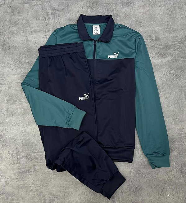CONJUNTO PUMA VERDE E AZUL MARINHO- 691766-41