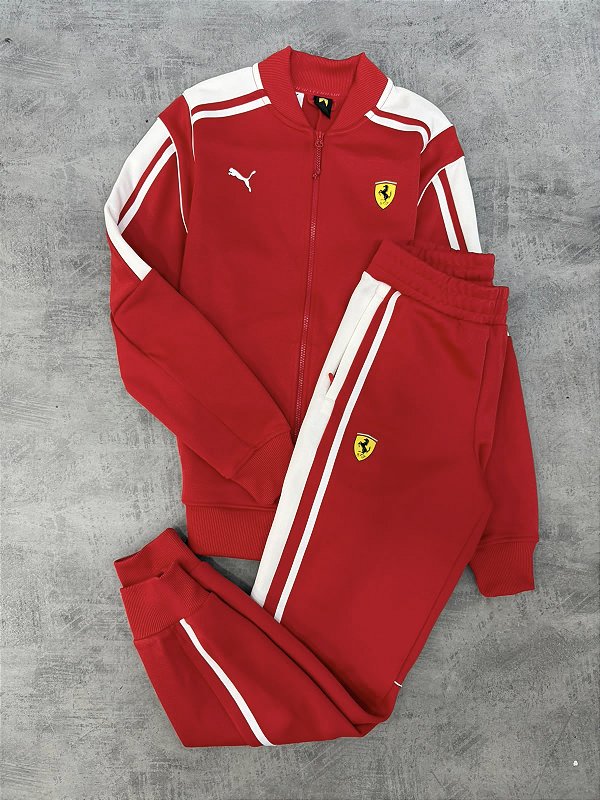 CONJUNTO PUMA FERRARI MT7 2026- VERMELHO