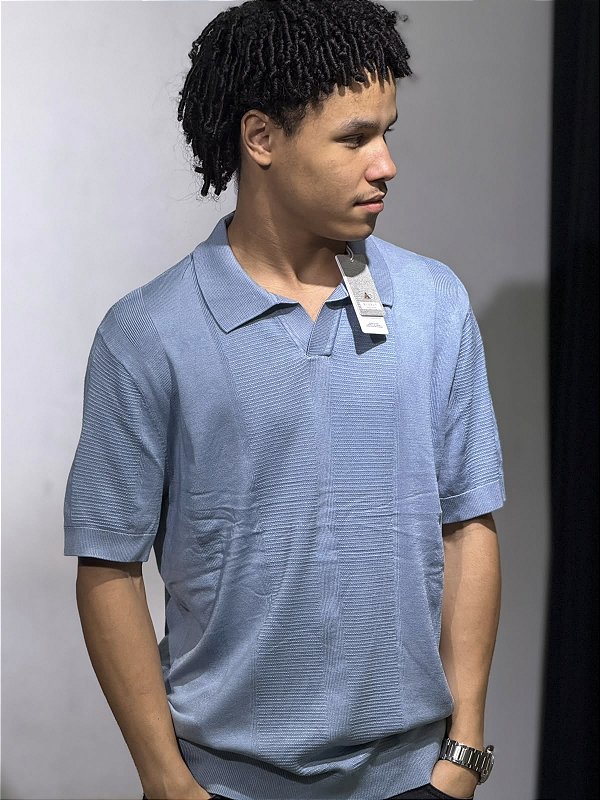 POLO TRICÔ RIVALY- AZUL BB