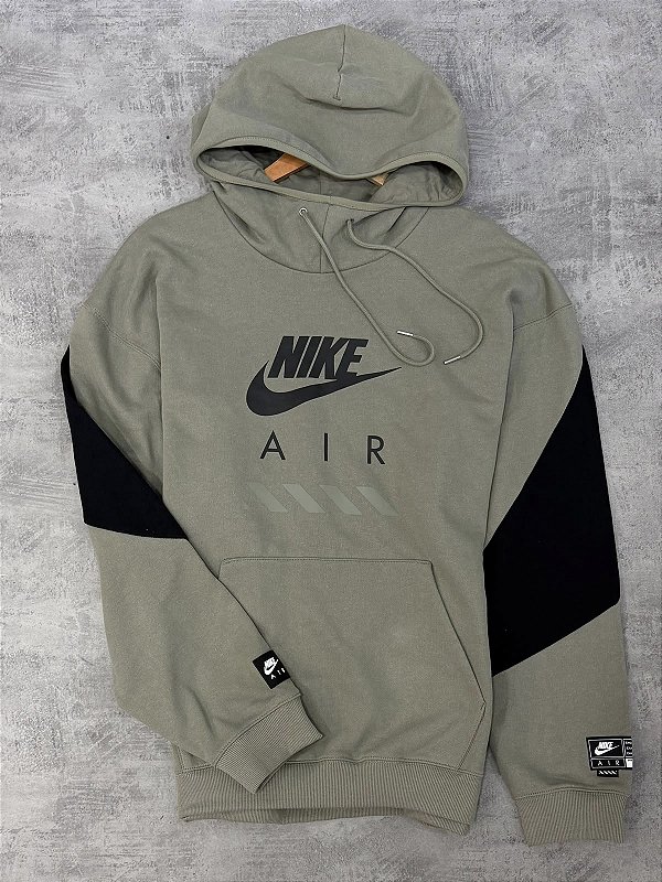 MOLETOM FLEECE PULLOVER HOODIE - VERDE MUSGO