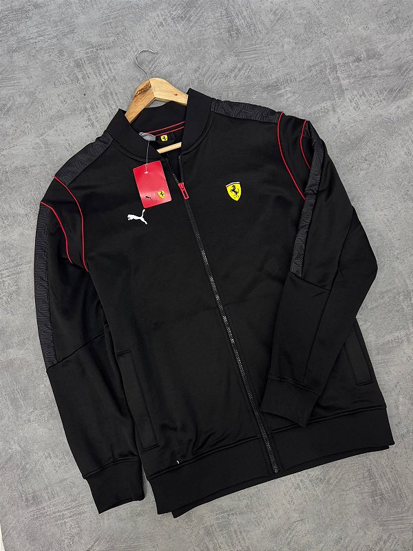 Jaqueta Puma ferrari motorsport preto+vermelho - 620936-01