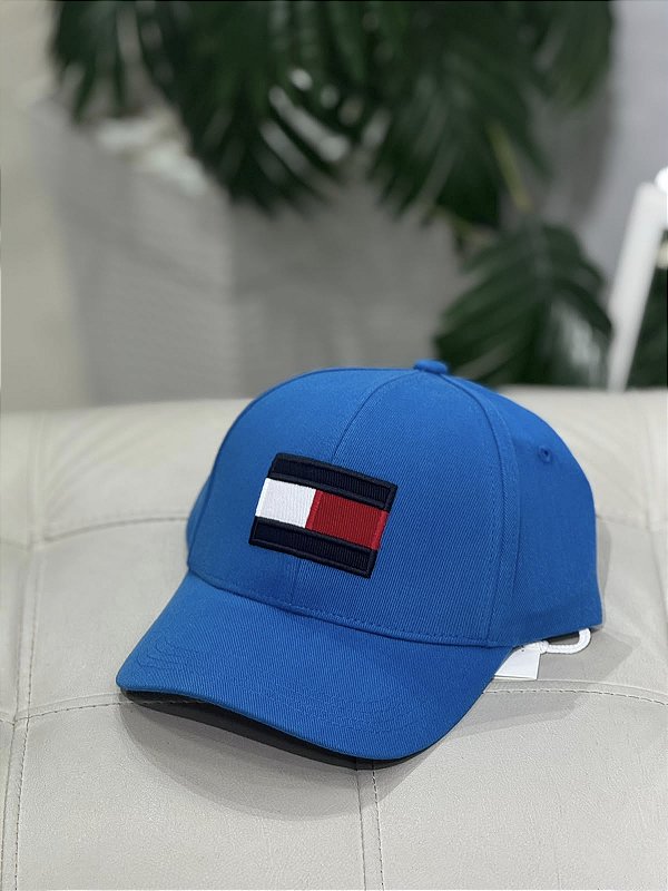 BONÉ TOMMY HILFIGER BANDEIRÃO- AZUL CÉU