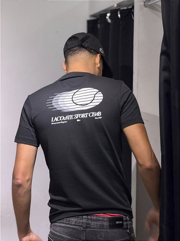 Camiseta lacoste sport club Preto - TH6655-23-Z1W