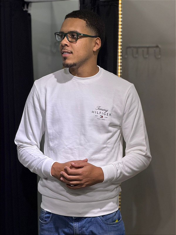 Moletom tommy hilfiger Branco -THW0MW4318-THybr