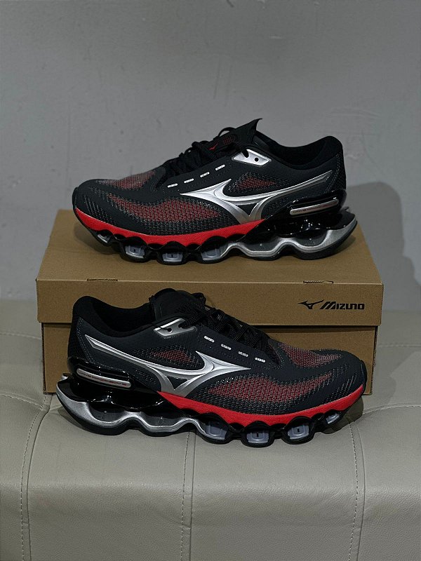 Mizuno Wave Prophecy 15 - Preto+Vermelho