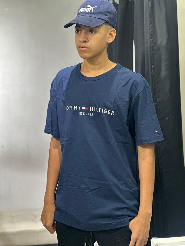 CAMISETA TOMMY HILFIGER - 1985 AZUL MARINHO THDCC