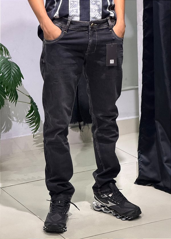 Calça  escura uni jeans  -1387