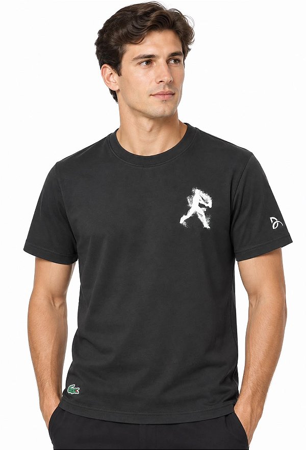 CAMISETA LACOSTE SPORT DJOKOVIC- PRETA