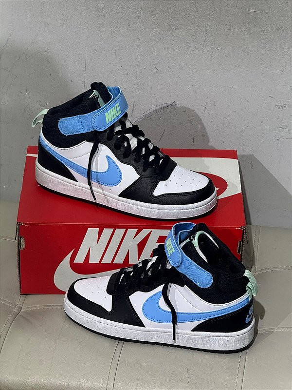 Tenis nike court Borough mid - BRC + AZUL