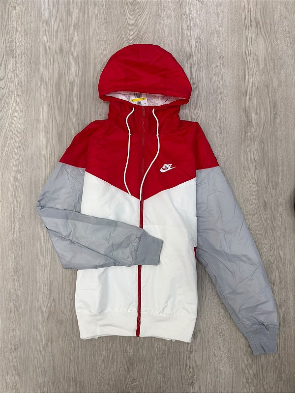 JAQUETA Nike Sportswear Windrunner- BRANCA+ VERMELHA
