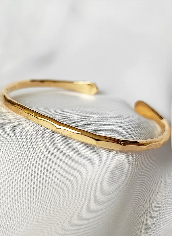 Bracelete com design martelado - Patrícia