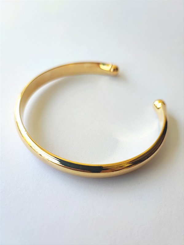 Bracelete chapa lisa com design minimalista - Monise