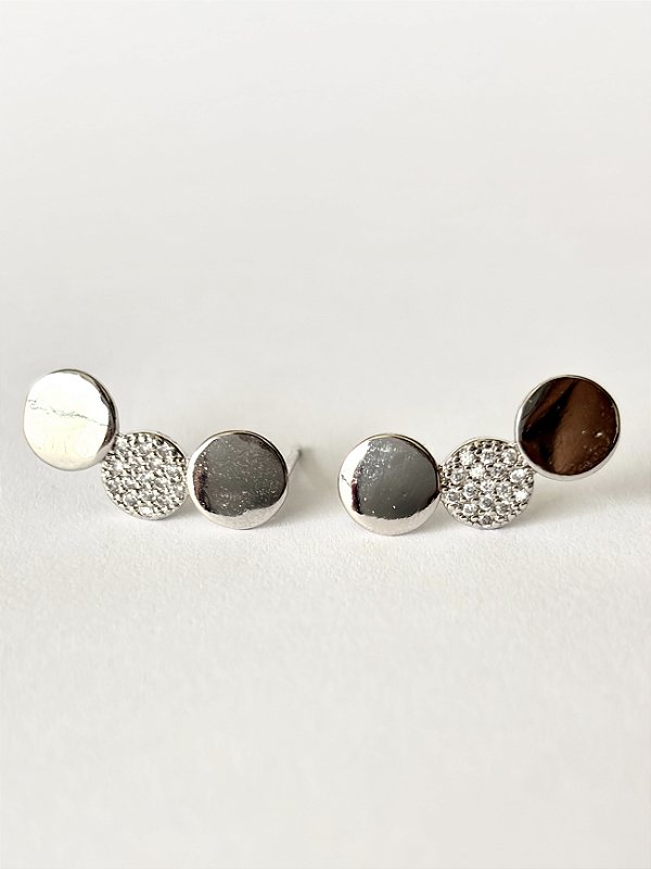 Brinco ear cuff microcravejado - Sol