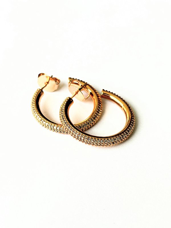 Argola Microcravejada - Andressa