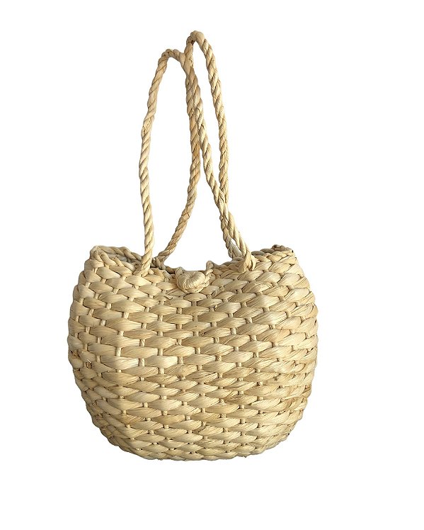 Bolsa de palha de milho Moranguinho moda praia
