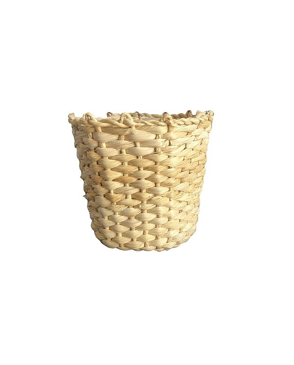 Vaso cachepôs tamanho mini em palha de milho