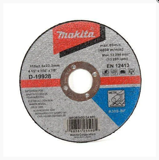 Disco de Corte Ferro Makita  4.1/2 X 3/32 X 7/8 - 10 Unidades