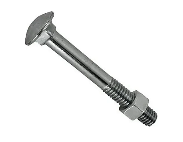 Parafuso Frances Zincado 5/16" X 3" Com Porca New Fix - 100 unidades
