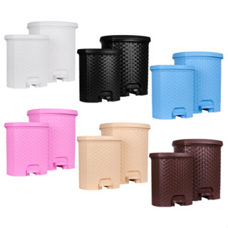 Lixeira Com Pedal Rattan 6 litros Resistente