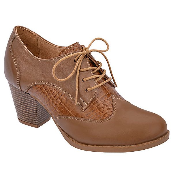 sapato oxford caramelo