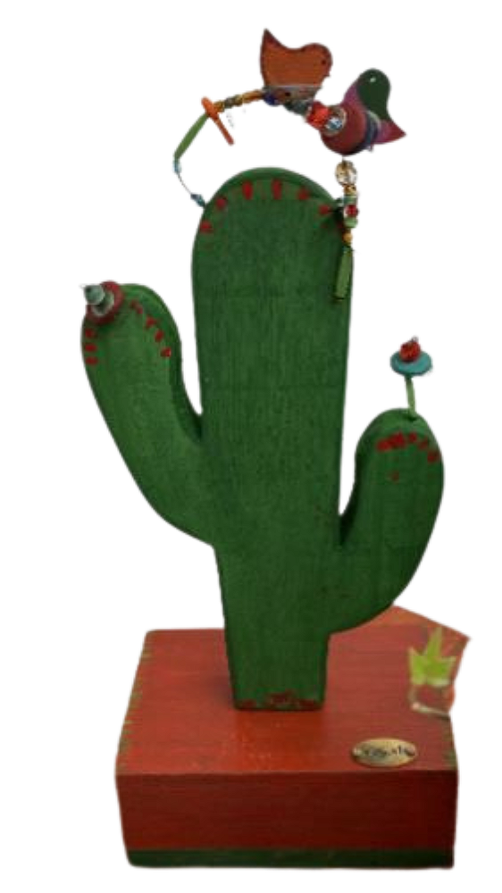 ESCULTURA CACTO (30X13cm)